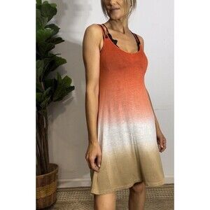 Saint Tropez West Summer Dress XS Ombre Multicolor Mini Beach‎ Coastal BohoCore